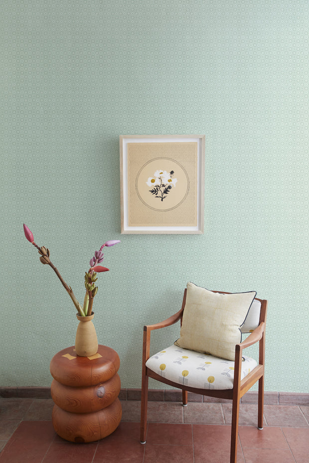 Sea Glass Sunburst Wallpaper – Non Woven Fibre | Sold by Yard | 5–7 Week