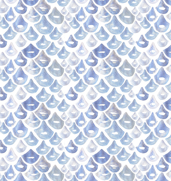 Periwinkle Scales - Linen Fabric - Premium Quality | Supply Showroom