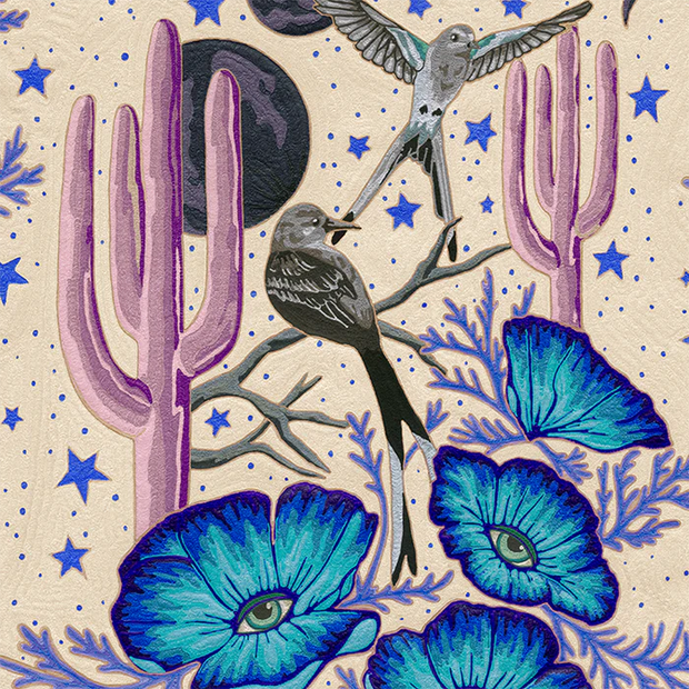 Cream - WP | Guinevere Chinoiserie Wallpaper on Vellum Panels