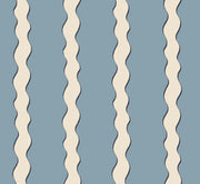 Scroll Stripe 100% Linen Fabric, 144cm Wide, 11cm x 138cm Repeat
