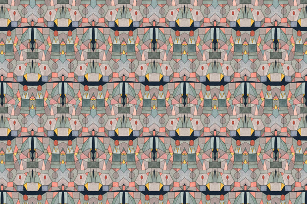 Prism on Natural Stained Glass Fabric – 54" Wide | Supply Showroom