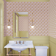 Dijon & Lilac Wallpaper by Tiles | 27” Clay Coated Single Roll