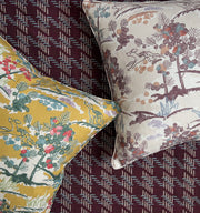Naturale La Poursuite Fabric – 100% Linen, 56" Width, 13.5" x 25.4" Repeat, Half Drop Match