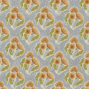 Blue & Rust Wallpaper by Thistle | 27” Clay Coated Single Roll