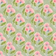 Green & Pink Wallpaper by Thistle | 27” Clay Coated Single Roll