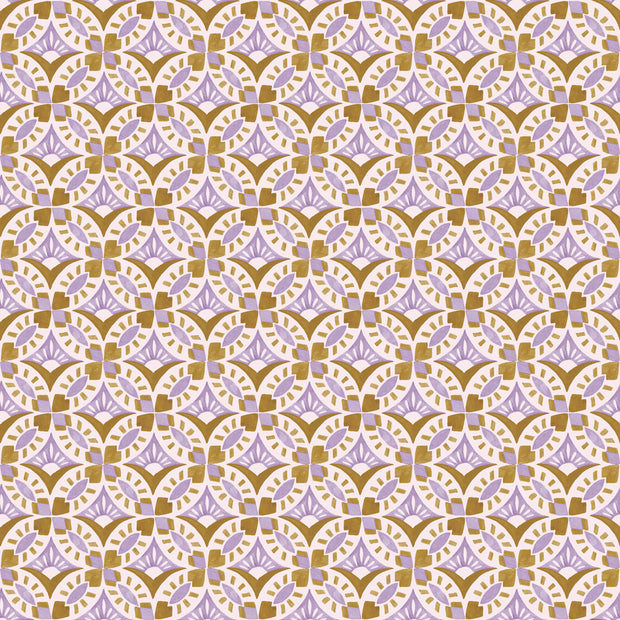 Dijon & Lilac Wallpaper by Tiles | 27” Clay Coated Single Roll