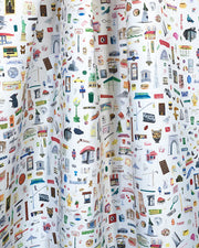Too Much NYC Stuff Fabric – One Colorway, Cotton Linen Blend