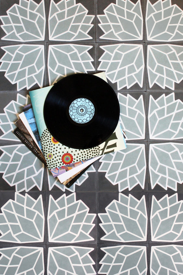 Sage/Charcoal/White - Tile