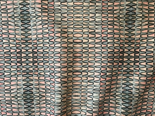 Apricot on Natural Tortoise Fabric – 54" Wide | Supply Showroom