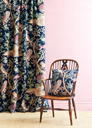 Tree of Life Midnight Linen Fabric – 100% Linen, 56" Width, 27” x 54.3” Repeat