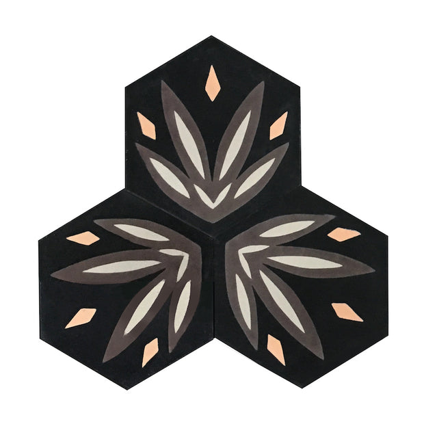 Black/Chocolate/Salmon/Gray - Tile