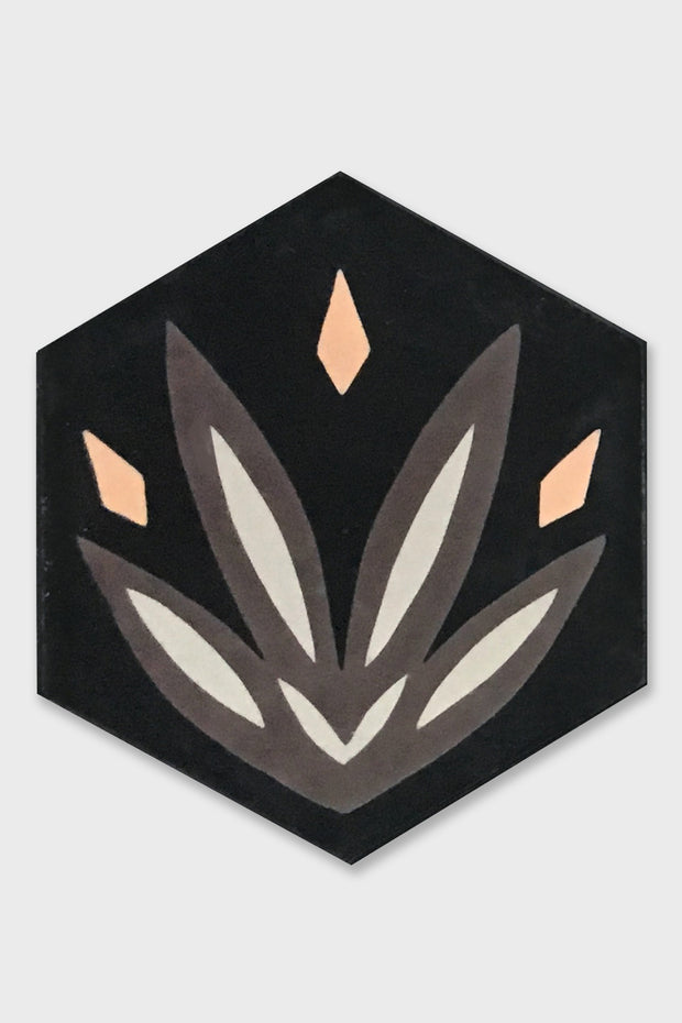 Black/Chocolate/Salmon/Gray - Tile