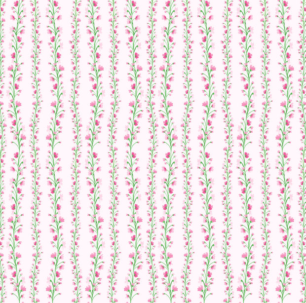 Petal Pink Twirling Blooms Wallpaper – Clay Coated | Sold by Roll | 5–7