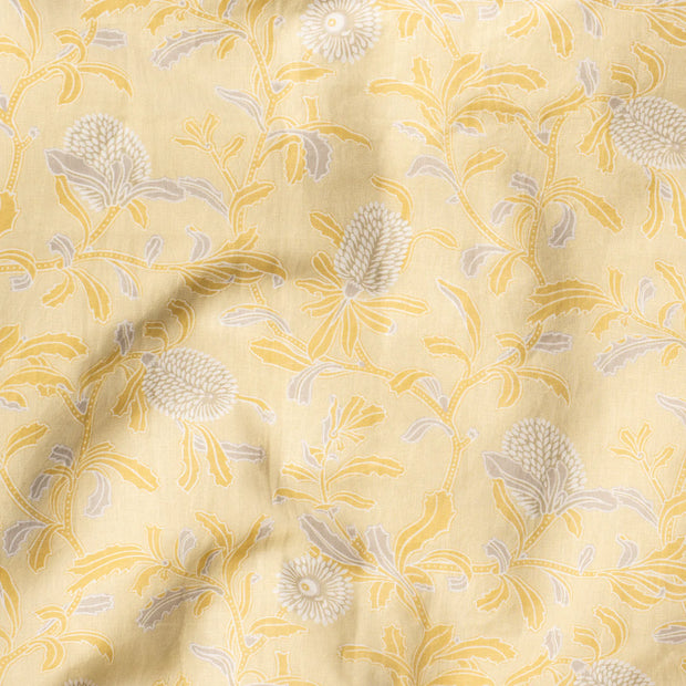 Sand Silver Banksia Fabric - 56" Width, 18" x 13.5" Repeat | SupplyShowroom