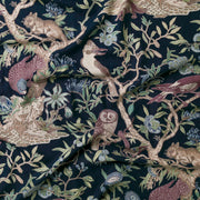 Tree of Life Midnight Linen Fabric – 100% Linen, 56" Width, 27” x 54.3” Repeat