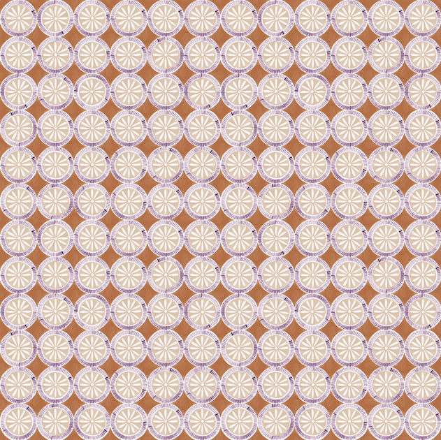 Rust & Lilac Wallpaper by Medallion | 27” Clay Coated Roll – SUPPLY ...