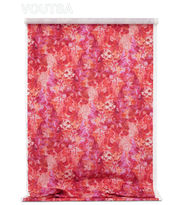 Monochrome Red Linen - F