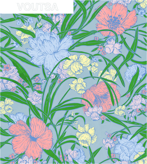 Ester Everyday Blooms Wallpaper | Clay Coated Designer WallcoveringPro