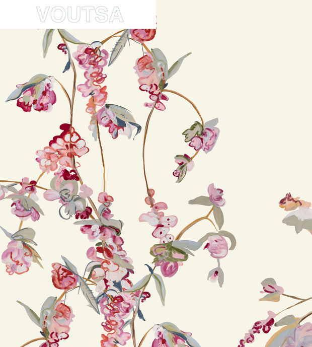 Cream - WP | Guinevere Chinoiserie Wallpaper on Vellum Panels