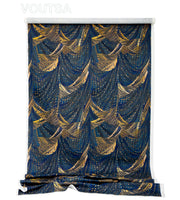 Blue and Gold Linen - F
