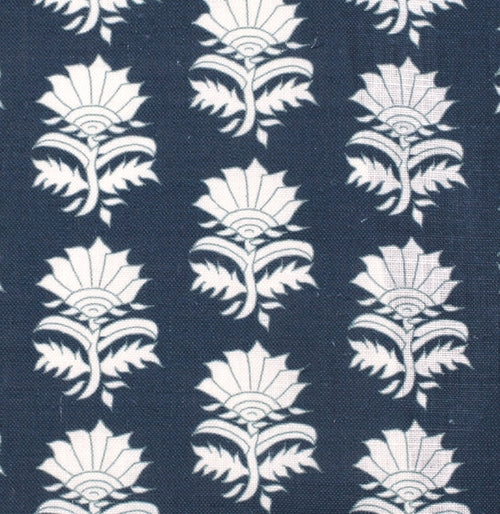 Indigo White Thistle Fabric – Natural/Oyster, 54" Wide | Supply Showroom