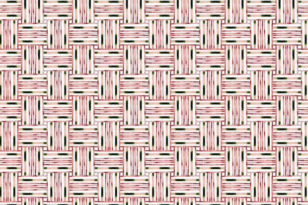Garnet/Moss on Heavy Oyster Madras Fabric – 53" Width, 3 Yard Minimum