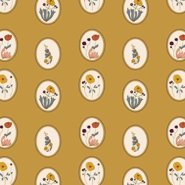 Cameo Mustard Grasscloth - WP