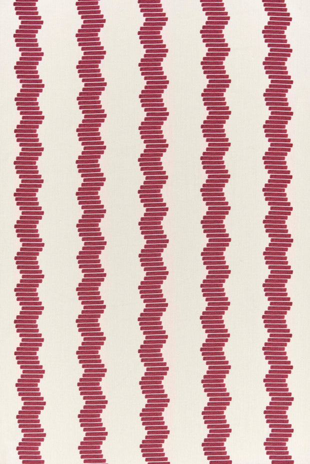 Raspberry Crinkle Linen Fabric - 133cm Width, 11.8cm x 6cm Repeat | SupplyShowroom