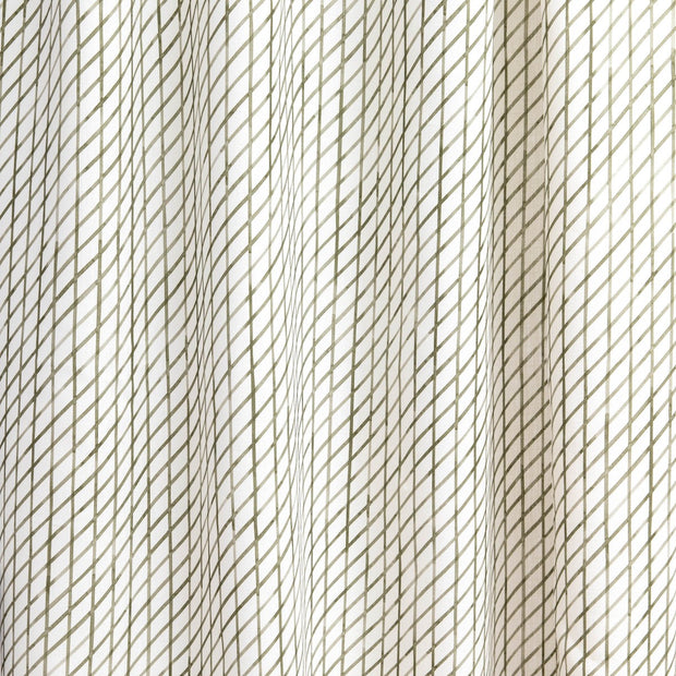 Arbor Green - Drawing 3 Linen Fabric - Premium Quality | Supply Showroom