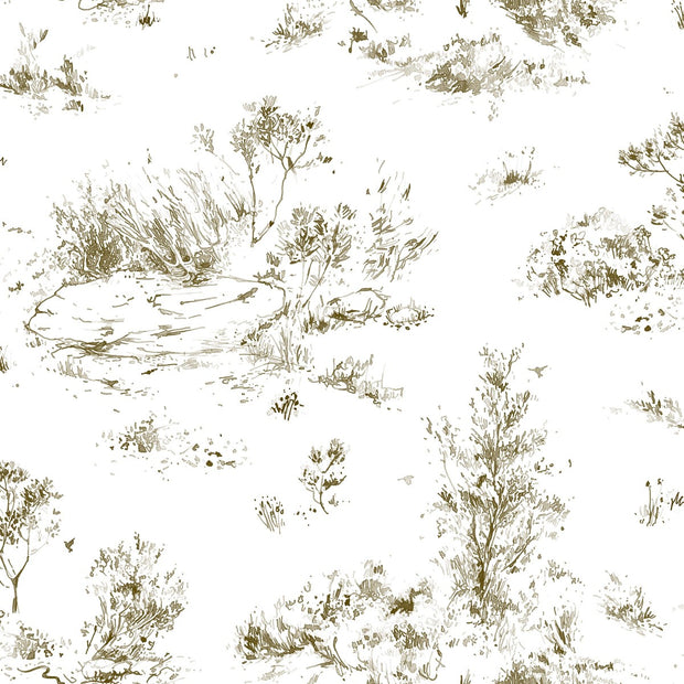 Whispering Grass Dunes Fabric – 100% Linen, 59" Width, 56" x 27.6" Repeat