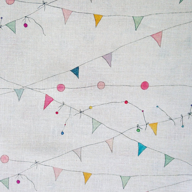 Prism on Heavy Oyster Fiesta Fabric – 53" Linen, Sold by the Yard
