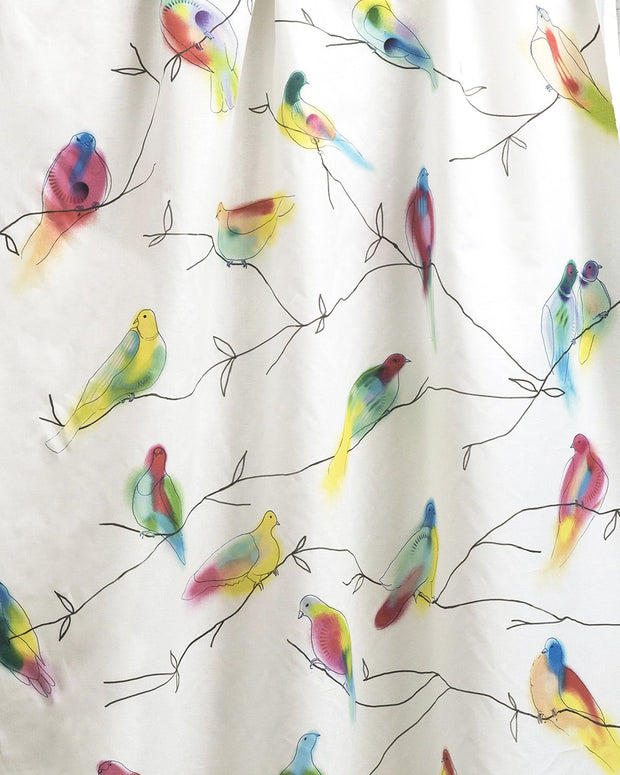 Fruit Doves Fabric in Palau | 54” Width, 54” x 31” Repeat – 50/50 Belgian Cotton Linen