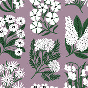 Mauve Freida Linen/Cotton Fabric - 55.9" Width, 18" x 23.5" Repeat | SupplyShowroom