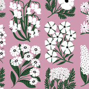 Rose Freida Linen/Cotton Fabric - 55.9" Width, 18" x 23.5" Repeat | SupplyShowroom