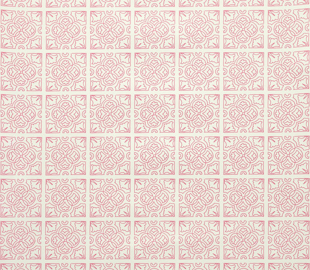 Fuchsia Irish Tile Wallpaper – Clay Coated Wallcovering – SUPPLY Showroom