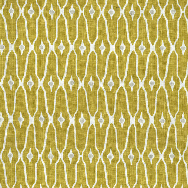Golden Lattice Block Fabric – 100% Linen, 54" Wide | Supply Showroom