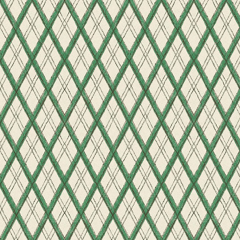 Green – Little Lattice Fabric | 82% Viscose, 18% Linen | Supply Showroom