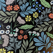 Ebony Luella Linen/Cotton Fabric - 55.9" Width, 18" x 30.7" Repeat | SupplyShowroom