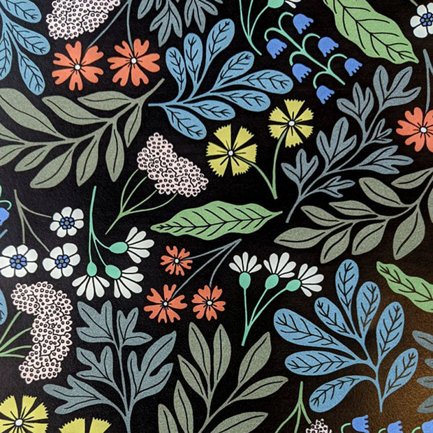 Ebony Luella Linen/Cotton Fabric - 55.9" Width, 18" x 30.7" Repeat | SupplyShowroom