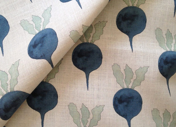 Indigo on Natural Radish Fabric – 54" Wide | Supply Showroom