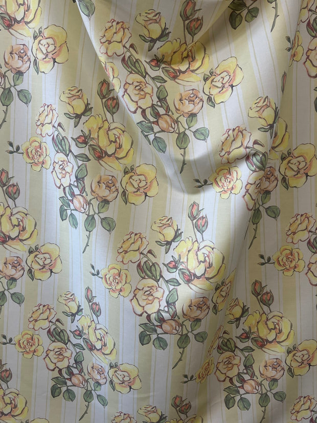 Butter Roses for Charlie Fabric - Linen Cotton Blend - Premium Quality | Supply Showroom