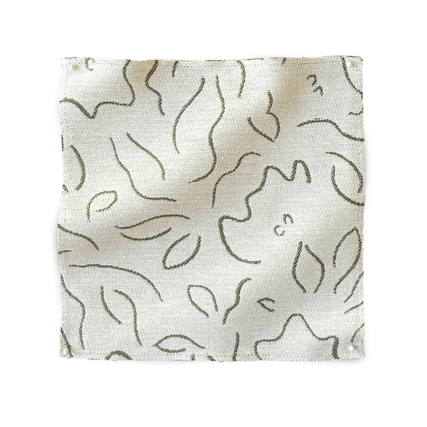 Olive Sarah Louise Fabric | Reversible Cotton Linen | 140cm Width