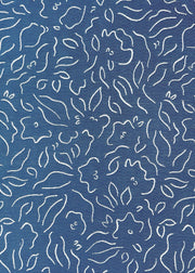 Indigo Sarah Louise Fabric | Reversible Cotton Linen | 140cm Width