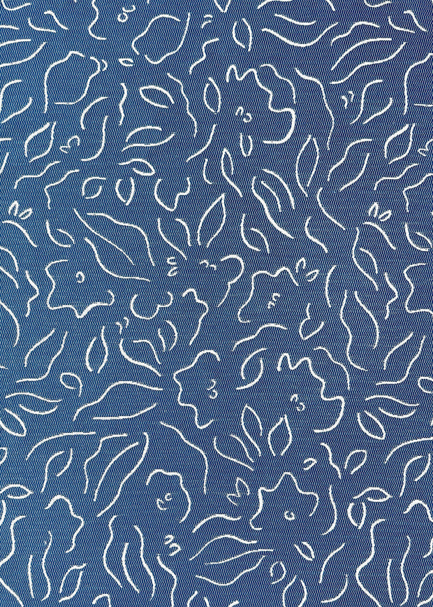 Indigo Sarah Louise Fabric | Reversible Cotton Linen | 140cm Width