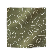 Olive Sarah Louise Fabric | Reversible Cotton Linen | 140cm Width