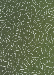 Olive Sarah Louise Fabric | Reversible Cotton Linen | 140cm Width