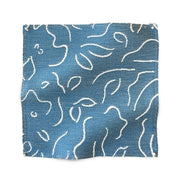 Indigo Sarah Louise Fabric | Reversible Cotton Linen | 140cm Width