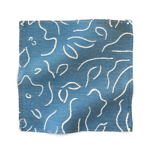 Indigo Sarah Louise Fabric | Reversible Cotton Linen | 140cm Width