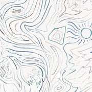 Winter Sunbird 100% Linen Fabric - 59" Width, 28" x 28" Repeat | SupplyShowroom