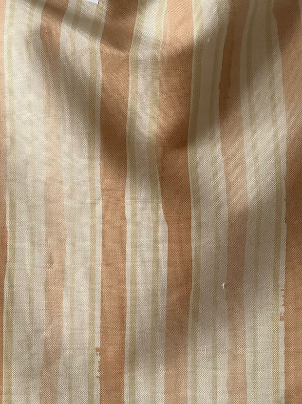 Terracotta Ticking Fabric | Linen-Cotton Stripe | Supply Showroom